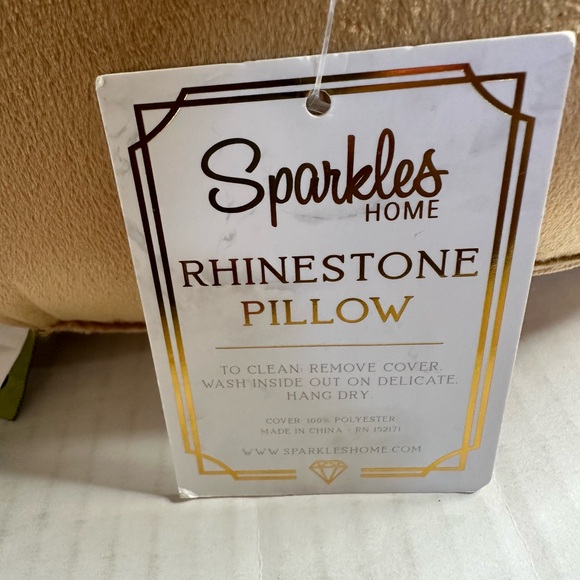 NWT Sparkles Home Rhinestone Halloween Candy Corn Pillow - Picture 7 of 7